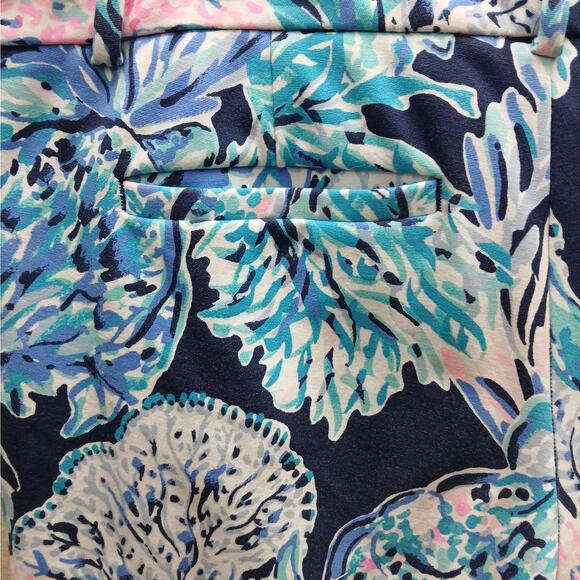 Lilly Pulitzer The Callahan Stretch Floral Print Party In Paradise Shorts Size 6 - Picture 8 of 9